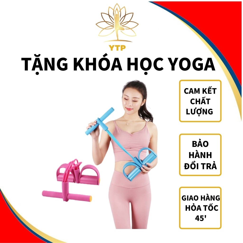 Dây Kéo Đàn Hồi 4 Ống Cao Su Bàn Đạp Chân ❤[FREESHIP]❤ Dụng Cụ Tập GYM Thể Dục Săn Chắc Bụng Tay Vai Tại Nhà Cho Nam Nữ