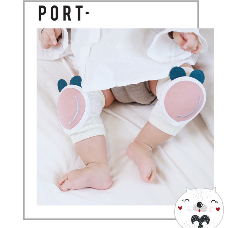 Đệm Bảo Vệ Đầu Gối Cho Bé Bò Xuân Hè Bằng cotton Thoáng Khí Chống Rơi Hàng Mới