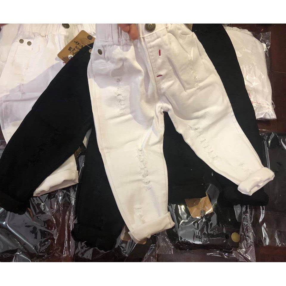 Quần kaki cao cấp cho bé 2 màu trắng và đen