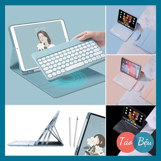 [Sẵn Hàng - Tặng Chuột Bluetooth] Bao Da iPad Kèm Bàn Phím Cùng Màu