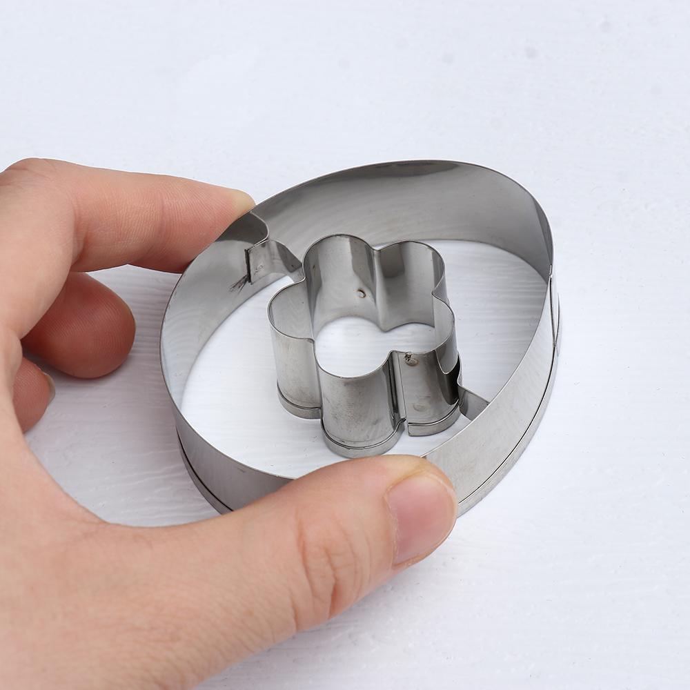 YOLA Khuôn Inox Làm Bánh &amp; Trứng Phục Sinh Hình Bướm &amp; Thỏ Phục Sinh