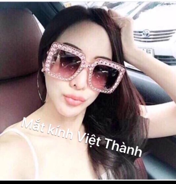 GIÁ SỈ mắt Kính mát vuông cho nữ đính đá nhân tạo kính râm bản to hot nhất 2023