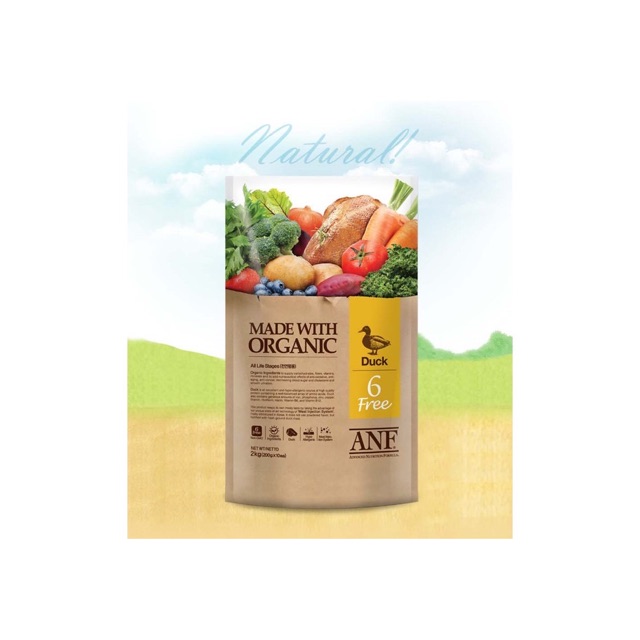 Thức Ăn Hạt Cao Cấp ANF 6Free ORGANIC 2KG