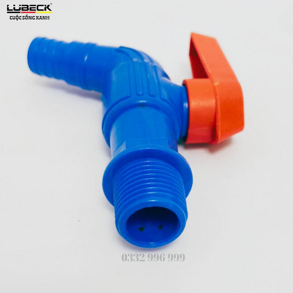 Vòi nước - vòi hồ bằng nhựa PVC loại dày màu xanh có thể gạt 2 chiều - Lubeck