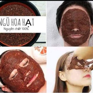Mặt Nạ Hạt Ngũ Hoa Giảm Mụn Thâm túi 100gram