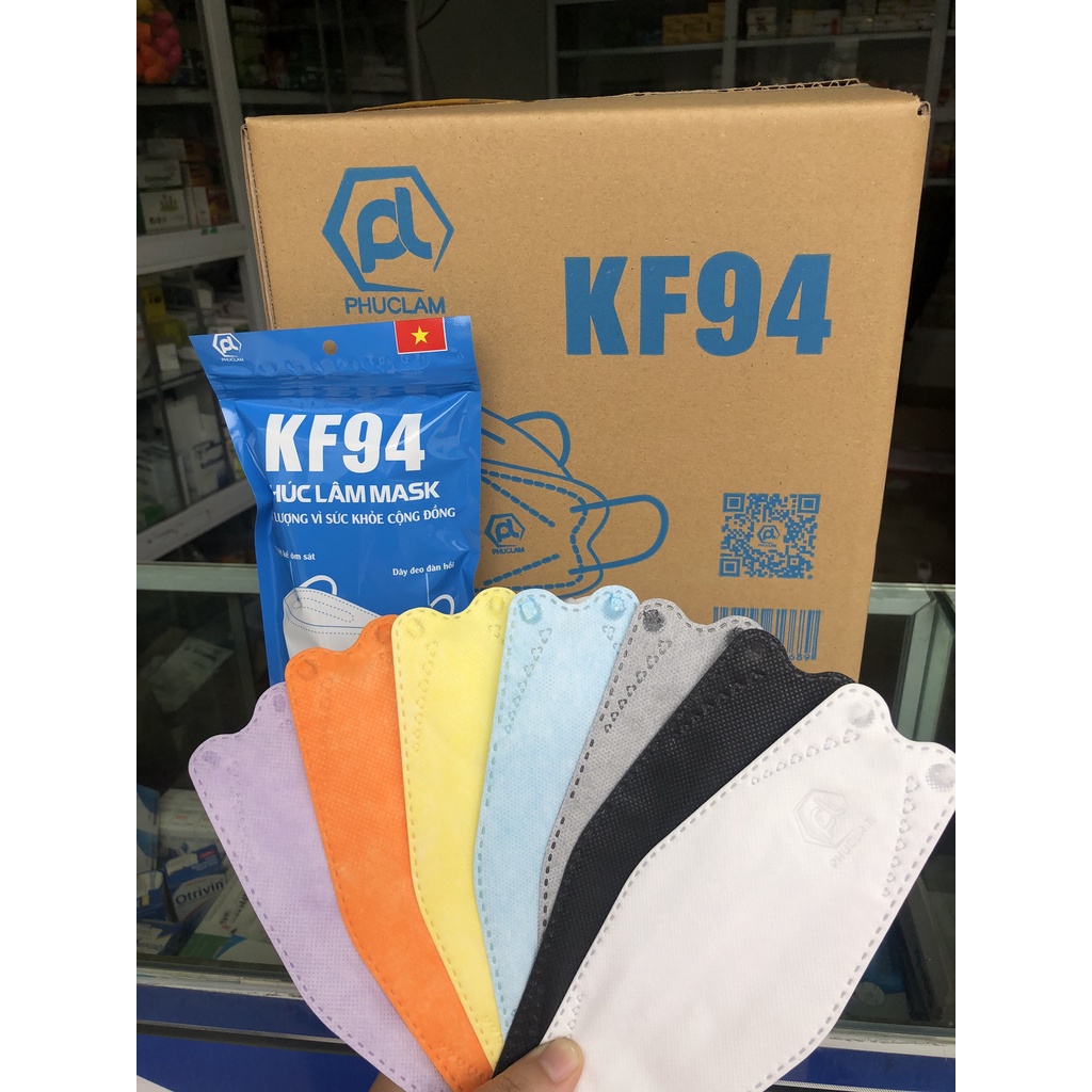SỈ 1 THÙNG KHẨU TRANG PHÚC LÂM KF94   công nghệ Hàn Quốc
