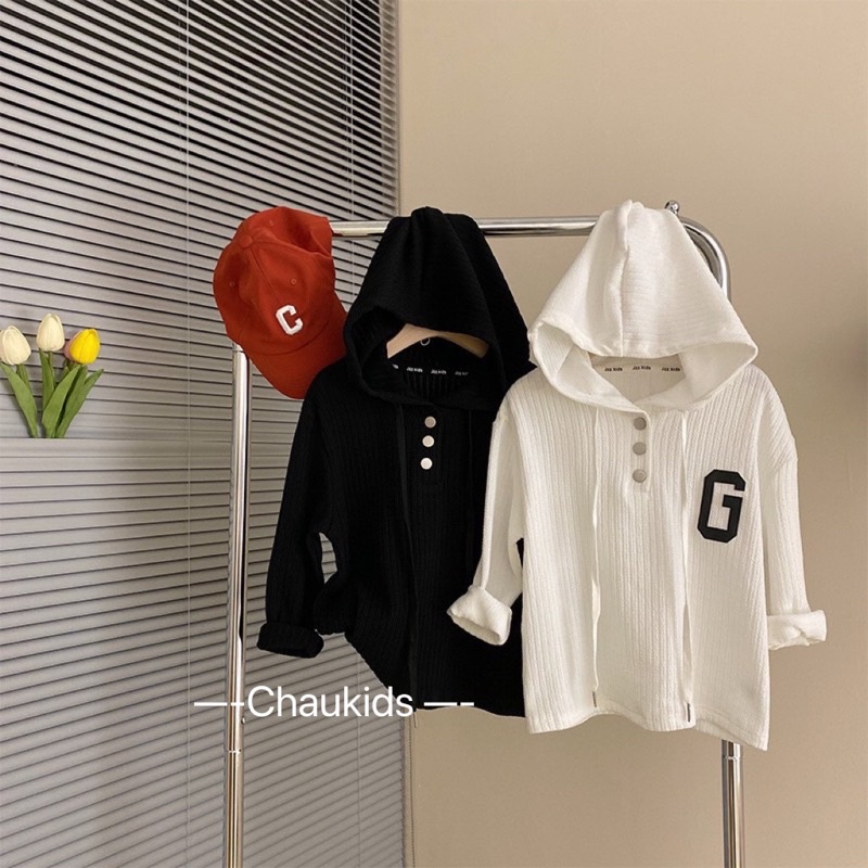 Bộ quần áo chữ G mũ liền cho bé gái