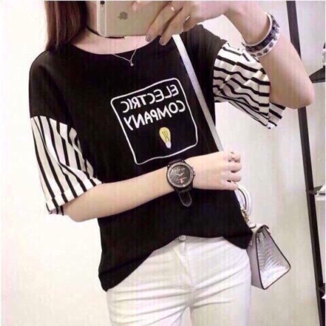 Big sale - Áo Thun Tay Phối 