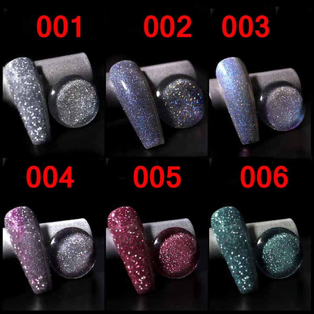 ✣HS✣ Nail Art Diamond Dazzling Gel Manicure Semi Permanent Base Nail Varnish Nail Polish 8ml Painting Glitter Gel For Top Hybrid
