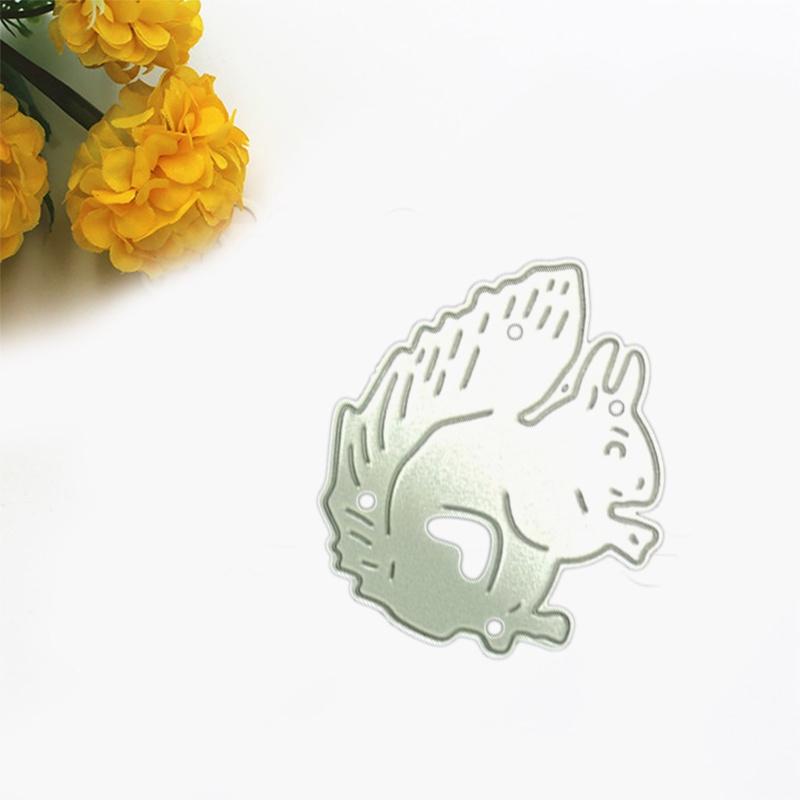 Khuôn Cắt Giấy Làm Từ Kim Loại Hình Sóc Chuột Trang Trí Scrapbook
