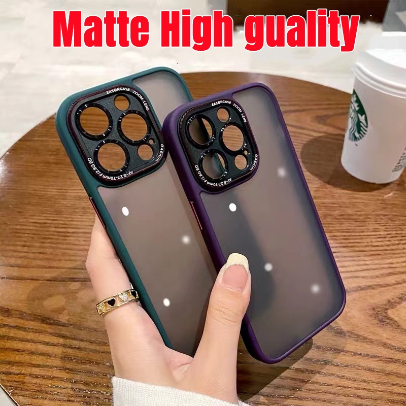 Ốp Điện Thoại iPhone 14 plus 13 12 Promax case ốp lưng điện thoại case ip 14 pro max Silicon Cứng Chống Sốc Bề Mặt Nhám Bảo Vệ camera Cho