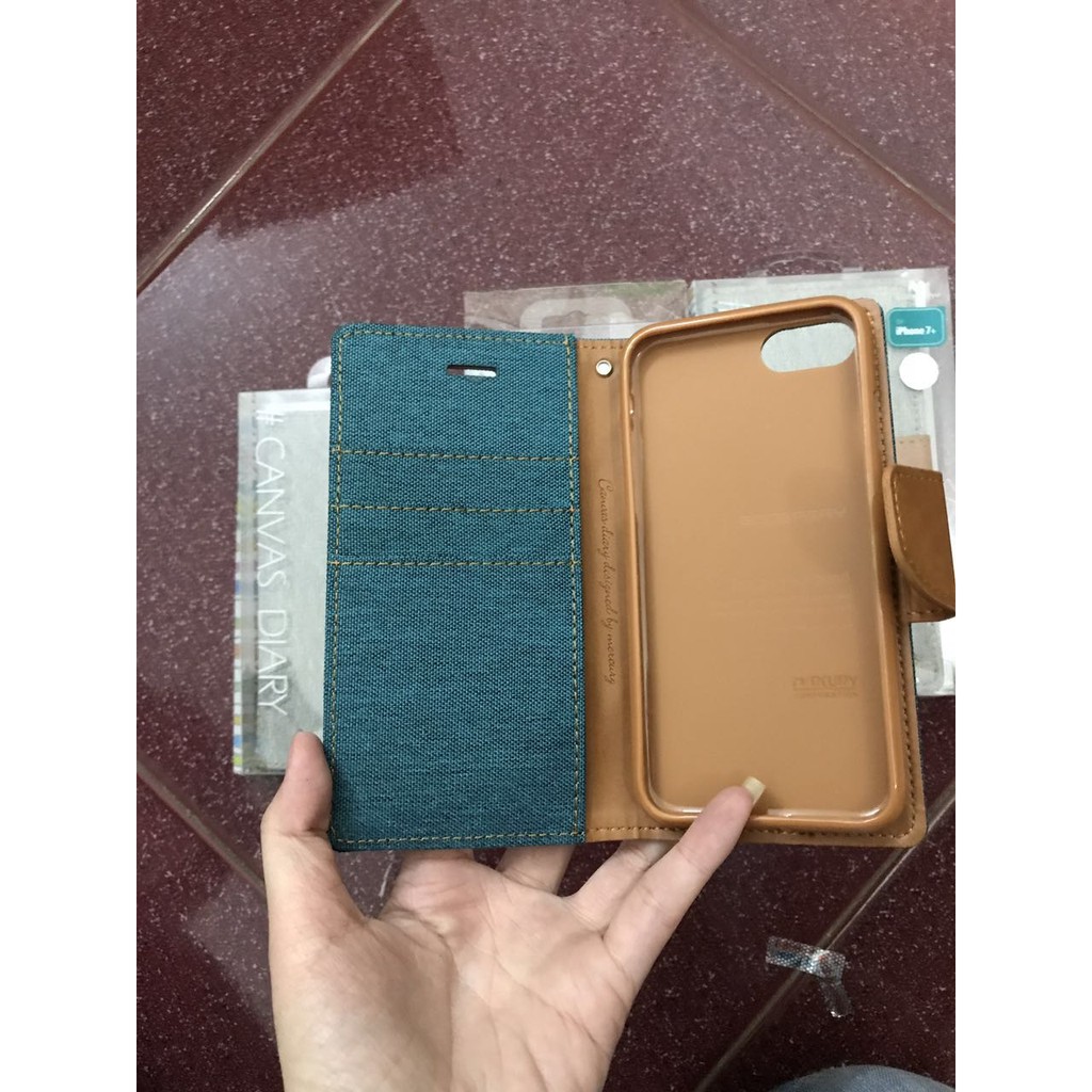 Bao da iPhone 7 Plus Goodpery vải bố