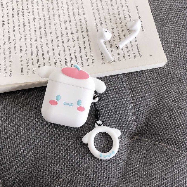 Vỏ silicon bảo vệ hộp sạc tai nghe Airpods kiểu dáng hoạt hình dễ thương