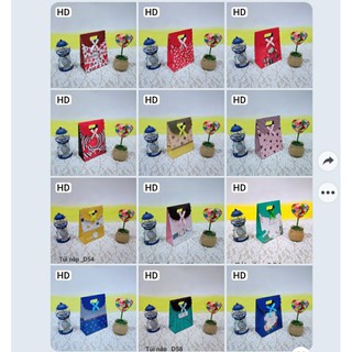 Túi giấy nắp nơ nhiều size