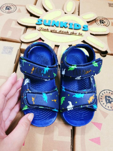 Dép siêu nhẹ Sandal khủng long xanh