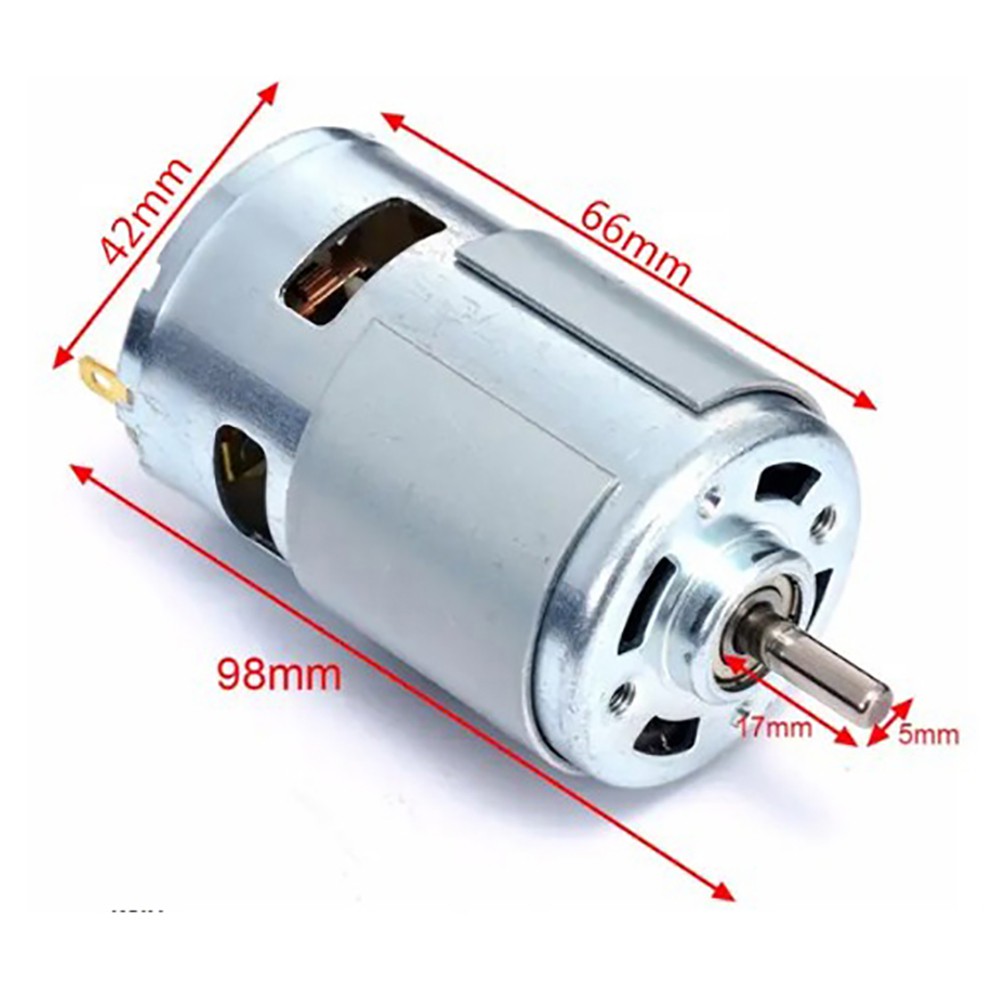 DC12V-24V 10000 Rpm 60W 775 Động Cơ Mô-men Xoắn Lớn Động Cơ Với Vòng Bi Động Cơ Bộ Truyền Động