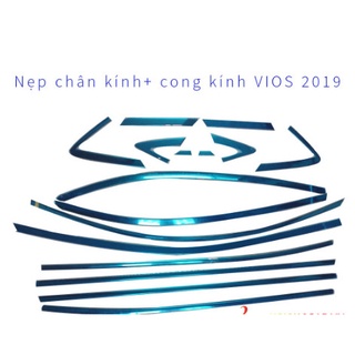 Nẹp viền chân kính, viền cong kính xe Toyota Vios 2019-2022