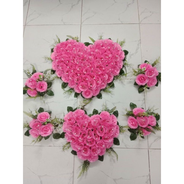 Bộ hoa xe cưới giá rẻ