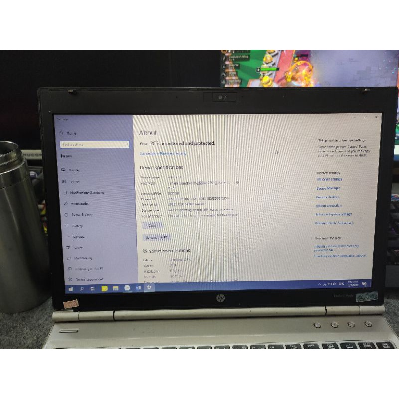 Laptop HP 8560p cũ, cpu Intel core I7, ram 8gb, SSD 120gb cực mượt