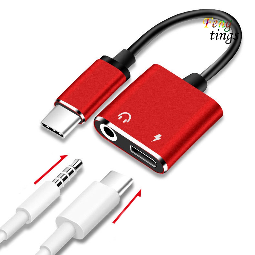 Đầu Chuyển Đổi Âm Thanh 2 Trong 1 Type-C Sang 3.5mm Chuyên Dụng