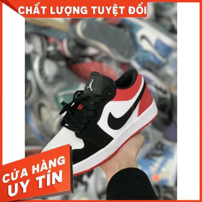 Giày Jordan 1 Low Black Toe, giày jordan đỏ đen thấp cổ | BigBuy360 - bigbuy360.vn