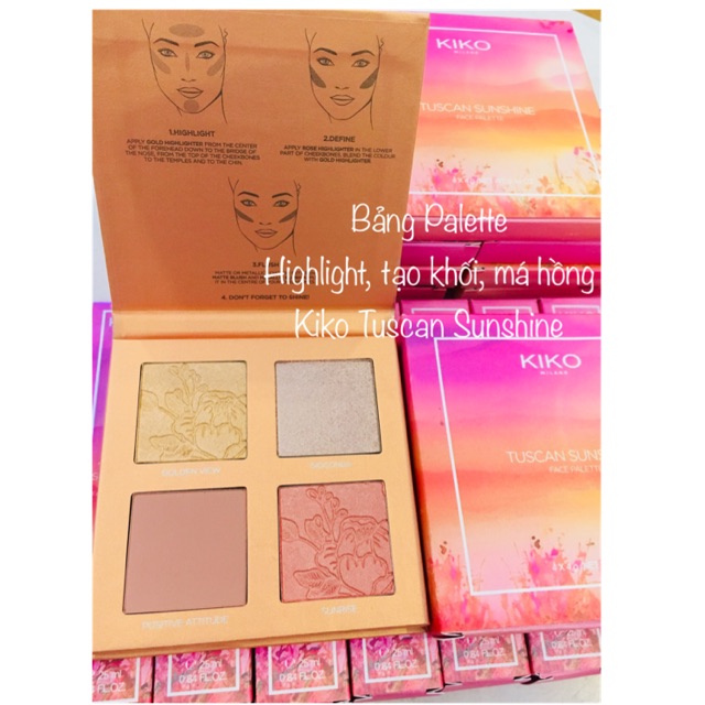 [Sale 60%] Bảng phấn Face palette 4 ô Tuscan Sunshine