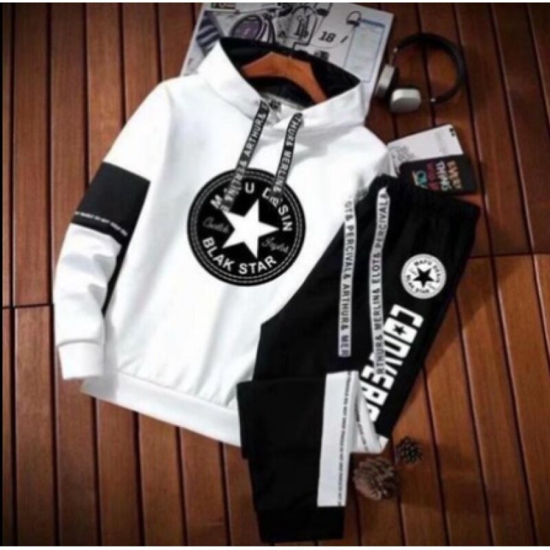 Set Áo Hoodie Tay Dài Và Quần Dài In Họa Tiết Anime One Piece Phong Cách Nhật Bản Cho Nam