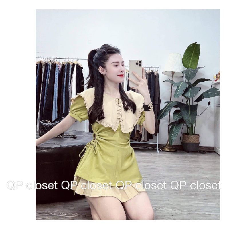 SÉT ÁO NHÚN EO KÈM CHÂN VÁY