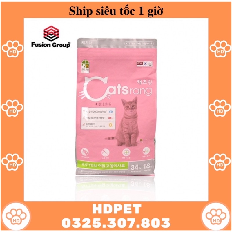Thức ăn hạt cho mèo con Catsrang Kitten 1.5kg
