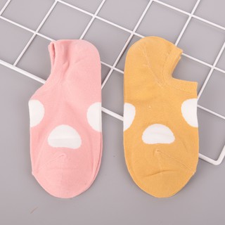 Vớ màu tương phản chấm bi (2 đôi) minigood
