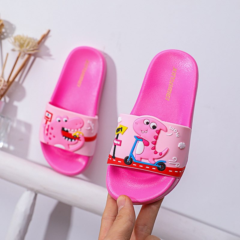 Dép Bé Gái Dép Khủng Long Hồng cho Bé Gái