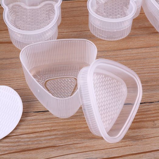 Set 7 khuôn ép cơm  tạo hình, làm cơm nắm, làm bánh cho bé,bộ 7 khuôn cơm bằng nhựa trong suốt siêu đẹp,an toàn_CC