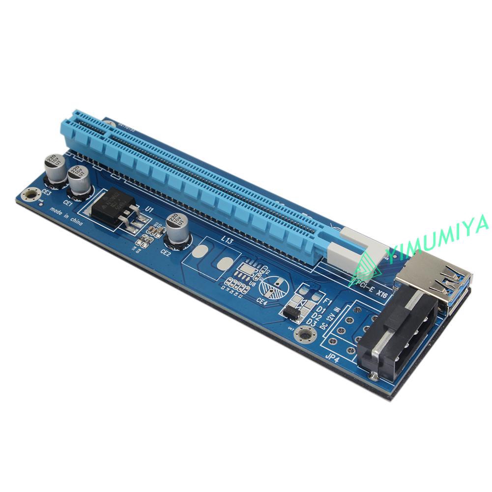YI 4Pin PCI-E 1X to 16X BTC Mining Extender Graphic Riser Card Adapter Cable | BigBuy360 - bigbuy360.vn