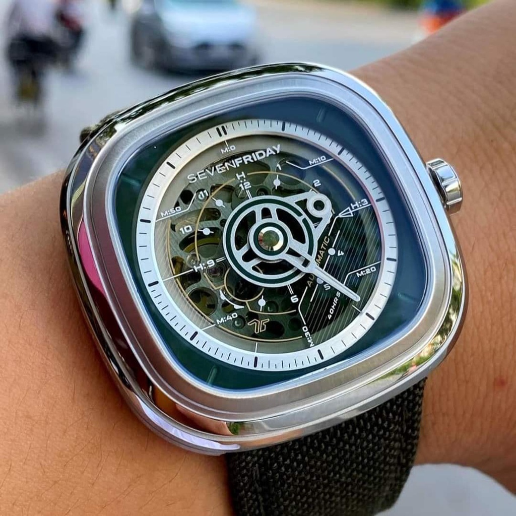 Đồng Hồ Nam  - Automatic - Hộp Gỗ, Sách, Thẻ Bảo Hành 2 năm , Khăn, Dây Cao Su Cao Cấp Tặng Kèm