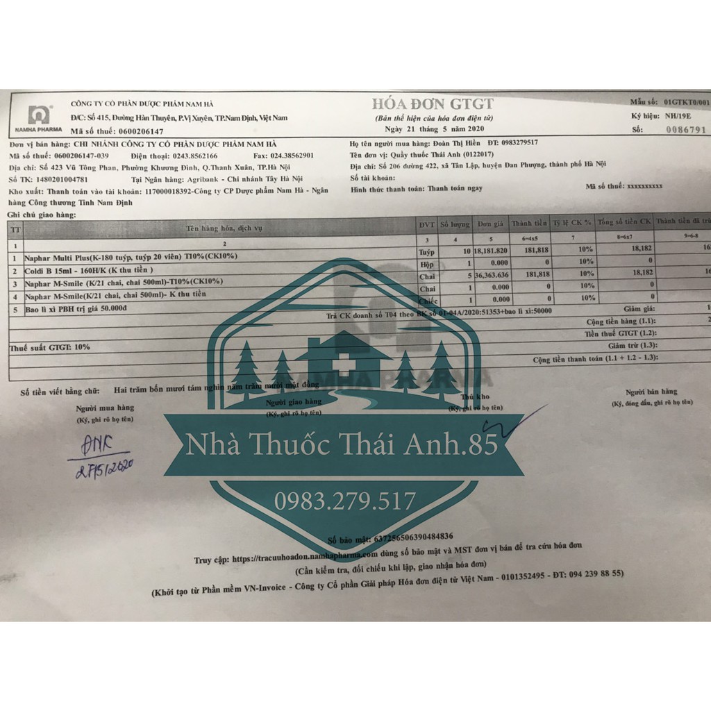 Naphar-Multi Plus Bổ Sung Vitamin Tăng Cường Đề Kháng Nâng Cao Sức Khỏe Tuýp 20 Viên Nén Sủi | Thế Giới Skin Care