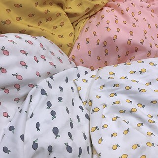 Vải đũi quả chanh siêu mềm mát may quần áo, váy, scrunchies