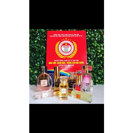 NƯỚC HOA TINH DẦU PHÁP MINI 20ml NƯỚC HOA NAM NỮ THƠM LÂU TRÊN 12 TIẾNG