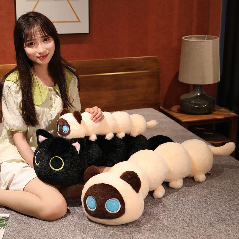 Gối Ôm Nhồi Bông Mềm Mại Hình Sâu Bướm Dễ Thương