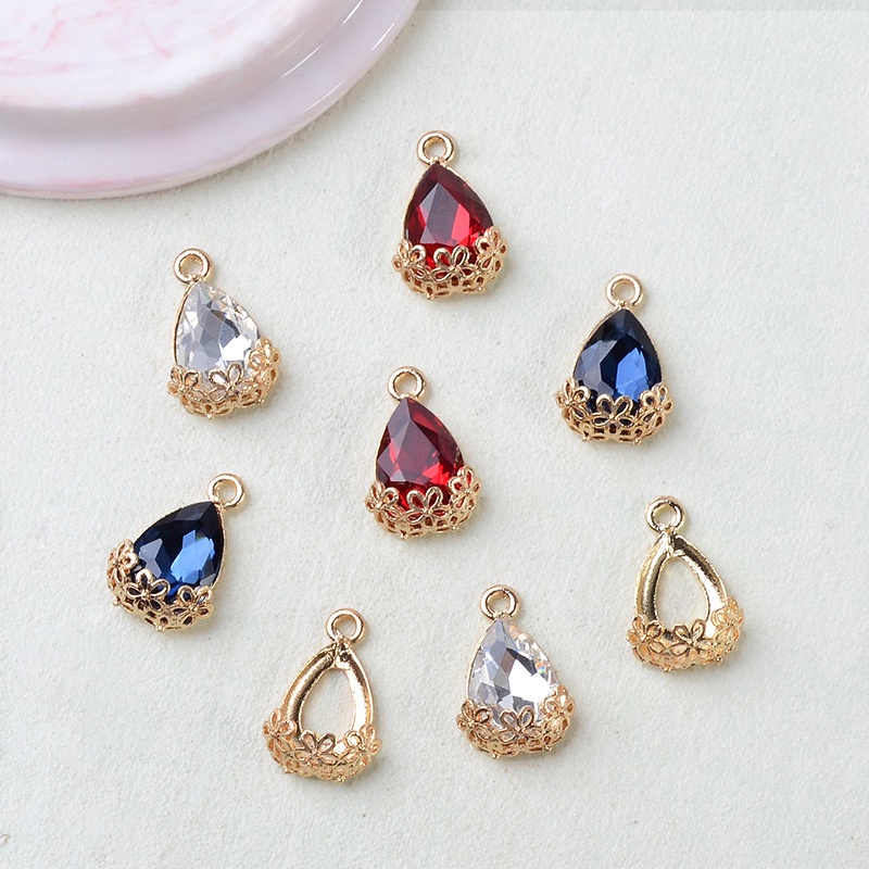 1 phiến đúc họa tiết treo hạ 10*14mm (không kèm hạt dán) nguyên liệu làm trâm làm trang sức cổ trang