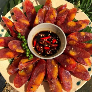 Lạp xưởng tôm trứng muối 1kg , hàng ngon nhà làm