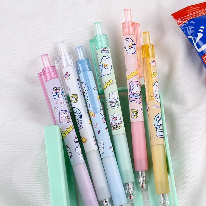 Bút Bi Mực Đen Ngòi 0.5MM Kiểu Dáng Hoạt Hình Dễ Thương