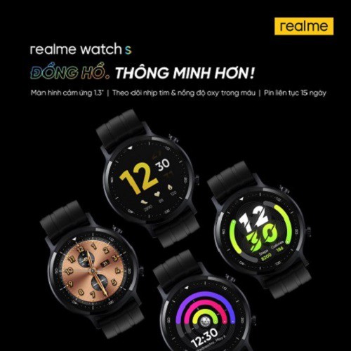 Vòng đeo tay thể thao Realme Watch S - Hàng chính hãng