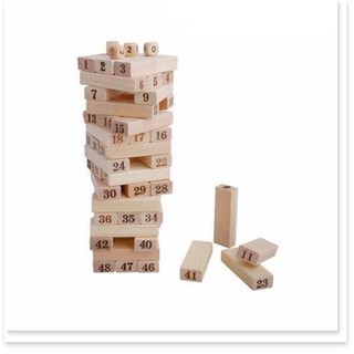 ( FREESHIP 99K ) Bộ Đồ Chơi Rút Gỗ 48 Miếng Cỡ Lớn