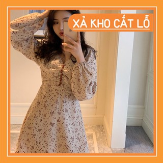 Váy hoa cổ chữ V Xuân - Hè 2020