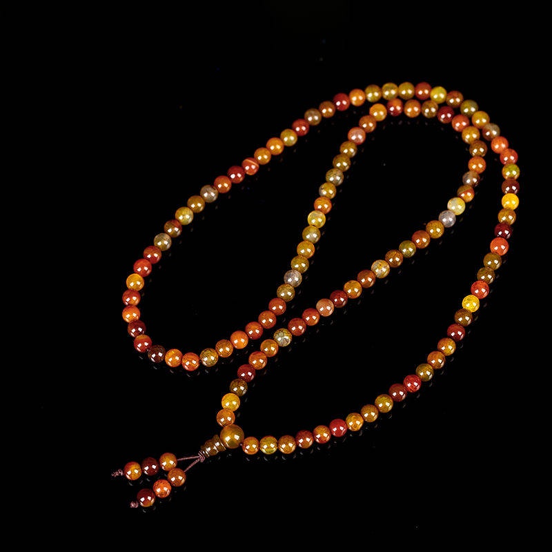 Vòng Tay Chuỗi 108 Hạt Đá Tự Nhiên Họa Tiết Rồng Nhiều Vòng Dành Cho Nam Và Nữ