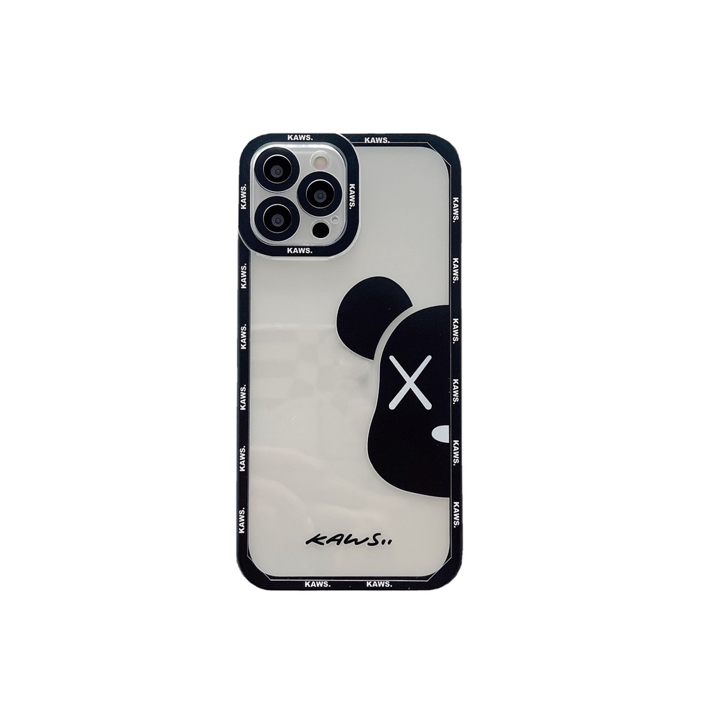 Ốp Điện Thoại Mềm Trong Suốt In Hình Gấu Thời Trang Cho Iphone 14 13 12 Pro Max 11 / XS / XR / X / 8 / 7 / 6 Plus