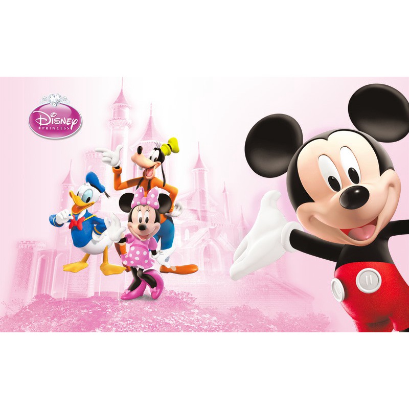 Tranh dán tường 3dcho bé chuột Micky đáng yêu