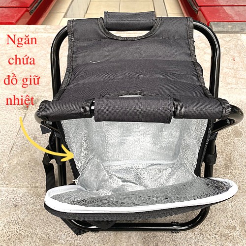 [Siêu Gọn Nhẹ] Ghế Balo Du Lịch Phượt Câu Cá Đa Năng 2 in 1