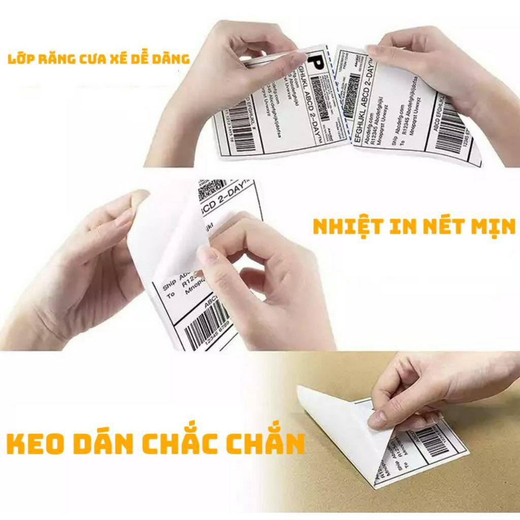 Phiếu ship DÁN ĐƯỢC phiếu giao hàng hóa đơn bán hàng có keo dán thùng carton, gói hàng