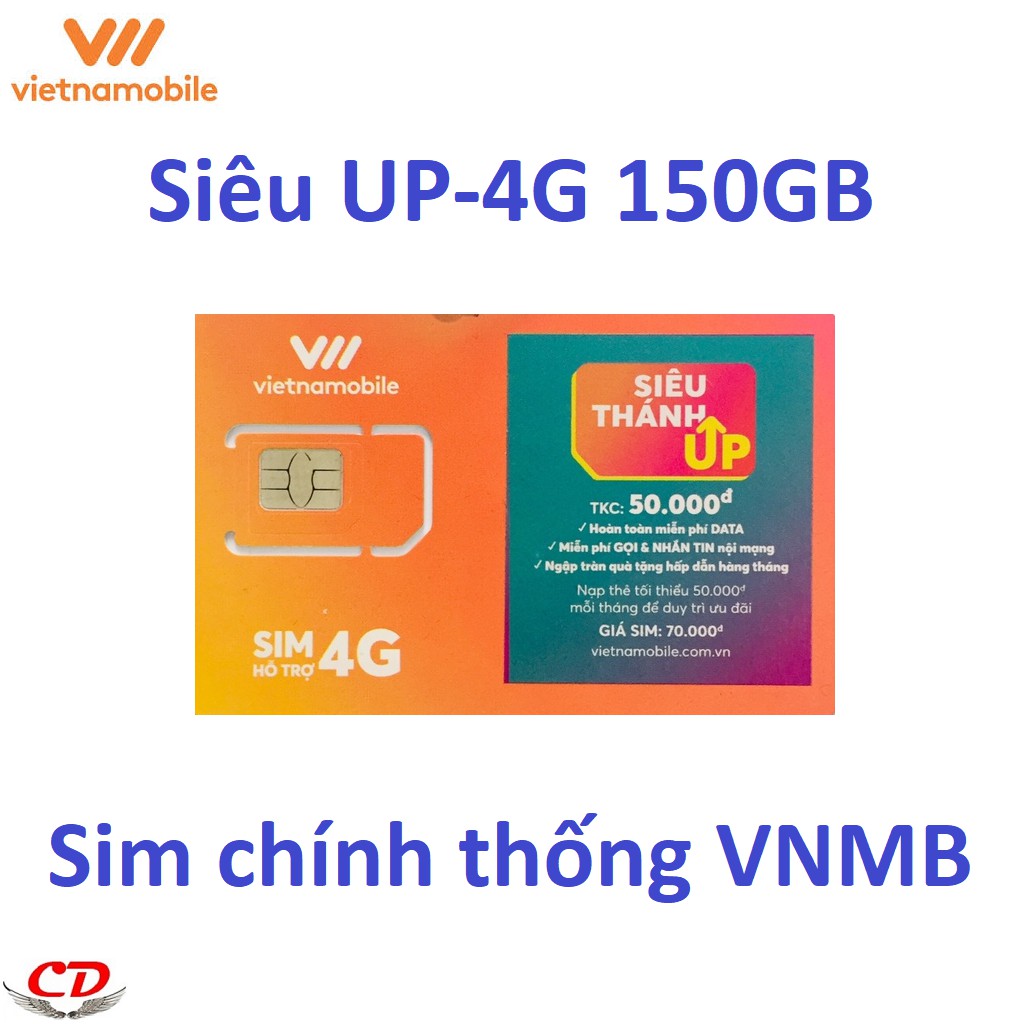 Siêu thánh sim UP- 4G VNMB miễn phí max 5GB data mỗi ngày-CK